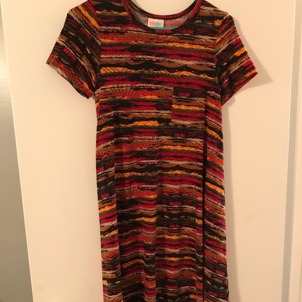 LuLaRoe xxs Carly fire dress swing